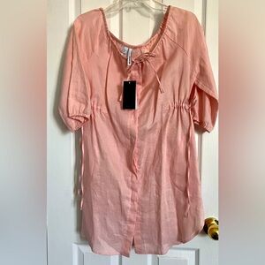 MNG Basics top Medium light pink NWT